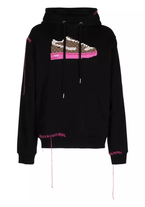 Mostly Heard Rarely Seen 8-Bit graphic-print cotton hoodie - Black