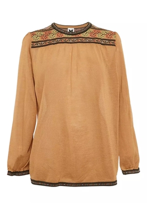 Missoni Pre-Owned intarsia knit-work top - Brown