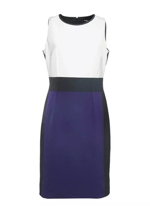 Paule Ka colour-block sleeveless dress - White