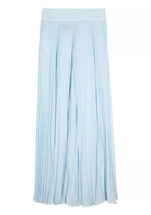 Edward Achour Paris pleated wide-leg trousers - Blue
