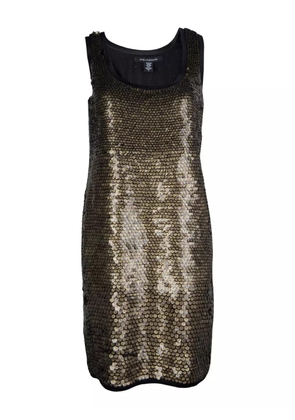 Diane Von Furstenberg Vintage sequin-embellished sleeveless dress - Yellow
