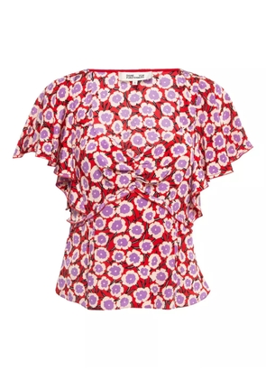 Diane Von Furstenberg Vintage floral T-shirt - Red