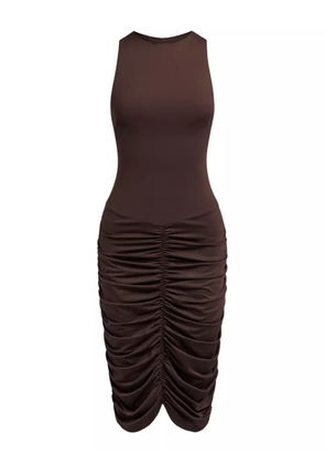 12 STOREEZ ruched dress - Brown