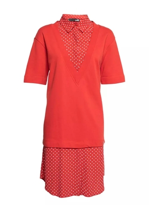 Moschino Pre-Owned short sleeves polka dot dress - Red