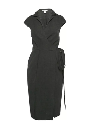 Diane Von Furstenberg Vintage wrap midi dress - Black