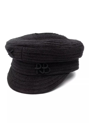 Ruslan Baginskiy logo-embroidered Baker Boy hat - Black