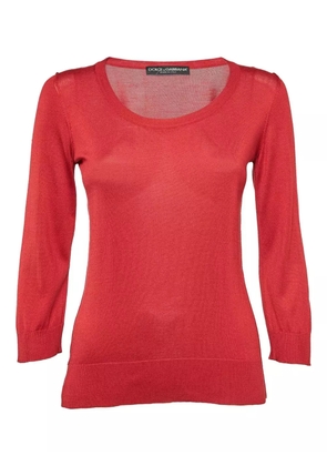 Dolce & Gabbana Pre-Owned round-neck long-sleeve top - Red