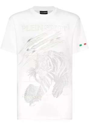 Plein Sport tiger-motif T-shirt - White