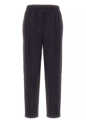 Brunello Cucinelli elasticated-waistband trousers - Blue