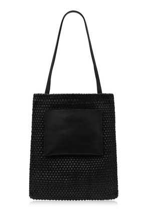 St. Agni Lattice Contrast Leather Tote Bag - Moda Operandi