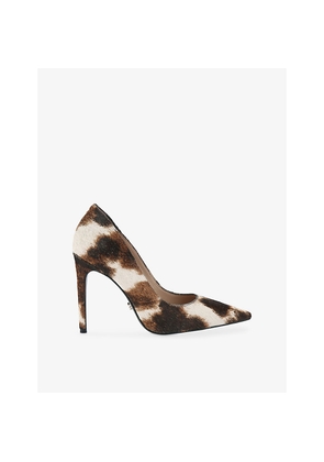 Womens Carvela Eterno Heeled Leather Courts