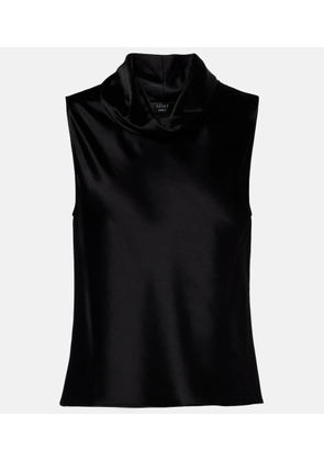 Leset Barb satin top