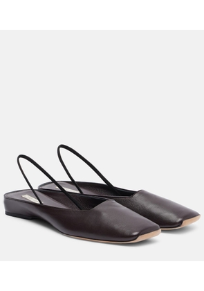 Calvin Klein Collection Kate leather slingback flats