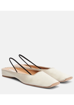 Calvin Klein Collection Kate leather slingback flats