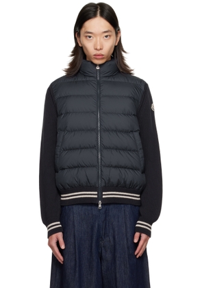 Moncler Navy Padded Cotton Down Jacket