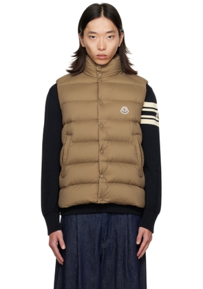 Moncler Beige Tibb Down Vest