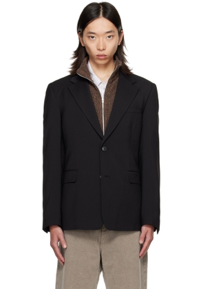 mfpen Black Single Breasted Blazer