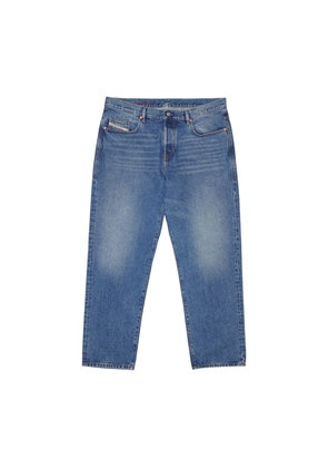 Diesel Blue Cotton Relaxed Fit Jean - W38