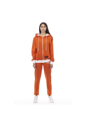 Baldinini Trend Orange Cotton Tracksuit - S
