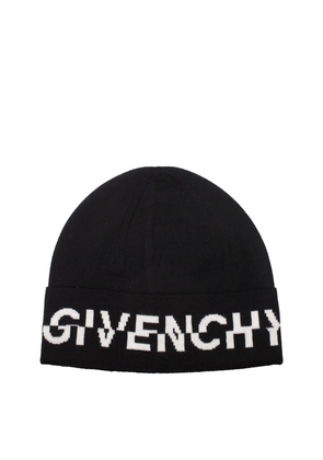 Givenchy Black Wool Beanie - UNI