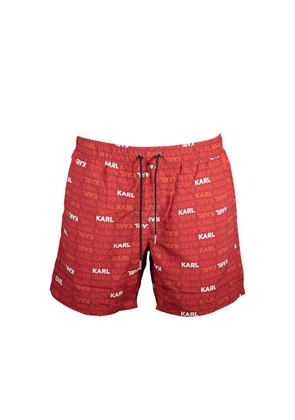 Karl Lagerfeld Red Polyester Swimwear - S