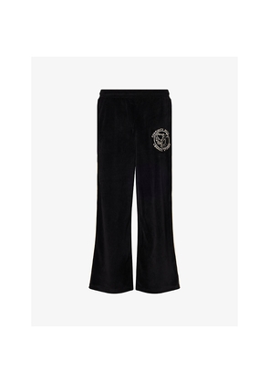 Mens Honor The Gift Piping Embroidered Straight-Leg Woven Track Trousers
