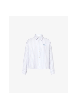 Womens Carhartt WIP Cassel Stripe-Print Cotton Shirt