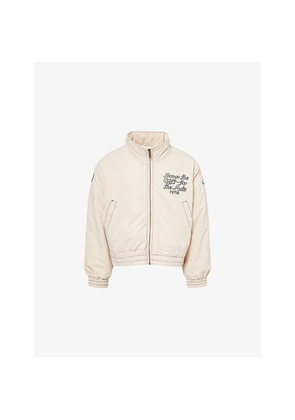 Mens Honor The Gift Honor Brand-Embroidered Puffer Jacket