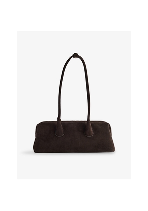 Womens Osoi Boat Wide Suede Shoulder Bag