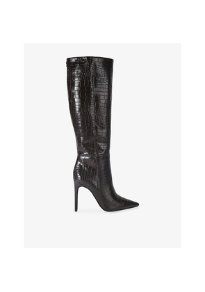 Womens KG Kurt Geiger Tassa Leather Heeled Knee-High Boots