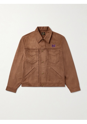 Needles - Penny Jean Logo-Embroidered Brushed Jacket - Men - Brown - S