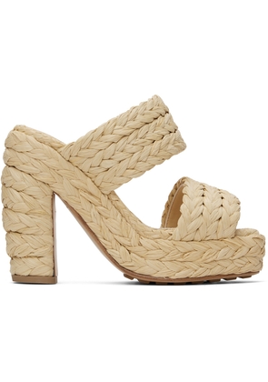 Bottega Veneta Beige Canalazzo Sandals