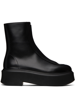 The Row Black Zipped I Boots