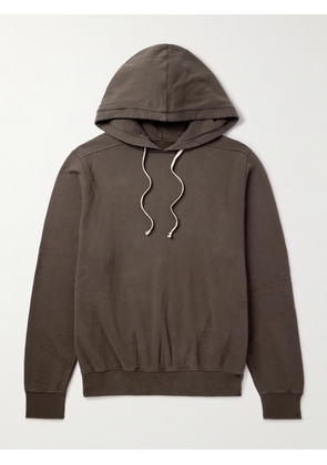 DRKSHDW By Rick Owens - Oversized Organic Cotton-Jersey Hoodie - Men - Brown - XS