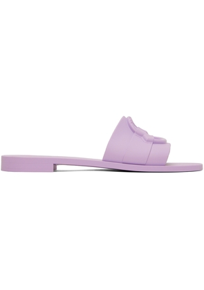 Moncler Purple Rubber Sandals