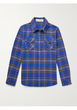 God's True Cashmere - Checked Cashmere Shirt - Men - Blue - S