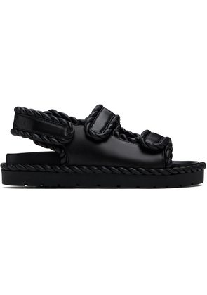 Bottega Veneta Black Jack Flat Sandals