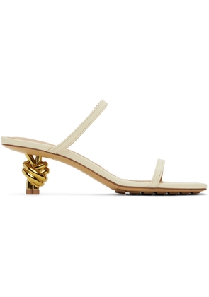 Bottega Veneta Off-White Knot Mules