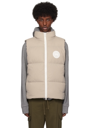 Canada Goose Beige White Label Lawrence Down Vest
