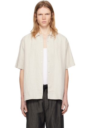 Pilgrim Surf + Supply Off-White Claude Short Sleeve Shirt