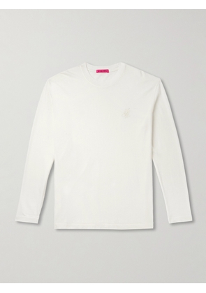 The Elder Statesman - Cotton and Cashmere-Blend T-Shirt - Men - White - S