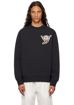 Moncler Black Appliqué Sweater