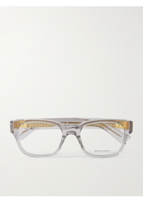 Bottega Veneta - D-Frame Recycled-Acetate and Gold-Tone Optical Glasses - Men - Neutrals