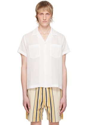 Bode White Boxy Shirt