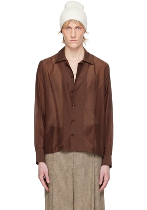 Bode Brown Heartwood Shirt