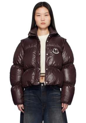 Moncler Genius Moncler x Palm Angels Burgundy Noella Down Jacket