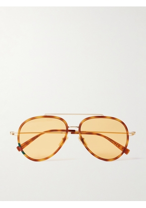 Gucci - Aviator-Style Tortoiseshell Acetate and Gold-Tone Sunglasses - Men - Tortoiseshell