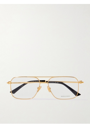 Bottega Veneta - Aviator-Style Gold-Tone Optical Glasses - Men - Gold