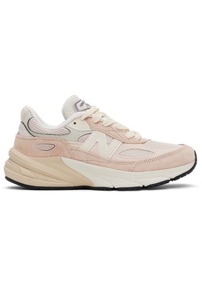 New Balance Pink & Beige 'Made in USA' 990v6 Sneakers