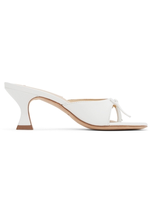 Sandy Liang SSENSE Exclusive White Thong 60 Mules